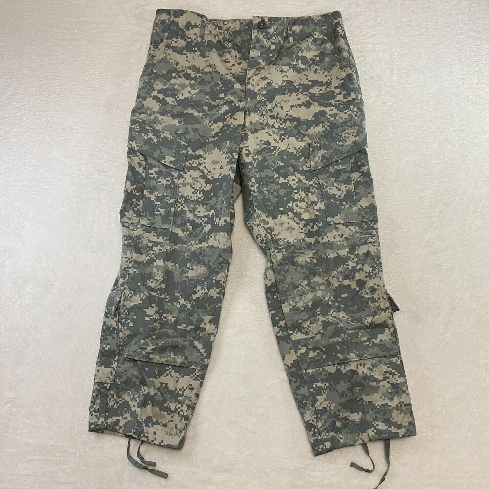 US Army -Trouser- Combat Camo Uniform Ripstop Sz MediumxShort SPM100-05-D-0408